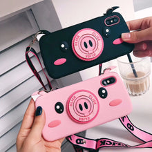 Load image into Gallery viewer, Pink Pig Nose Camera Phone Case