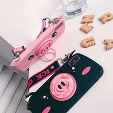 Load image into Gallery viewer, Pink Pig Nose Camera Phone Case