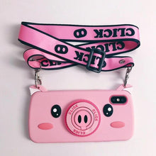 Load image into Gallery viewer, Pink Pig Nose Camera Phone Case