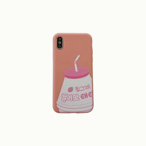 Strawberry milk phone case
